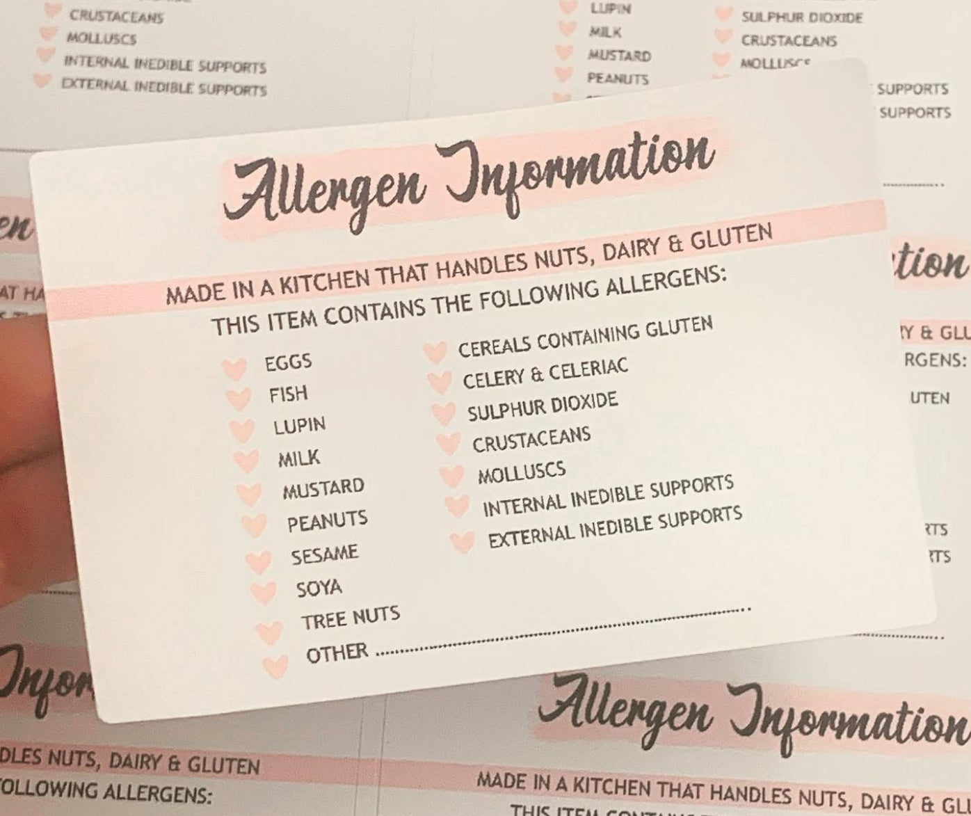 Allergen Stickers (XL)