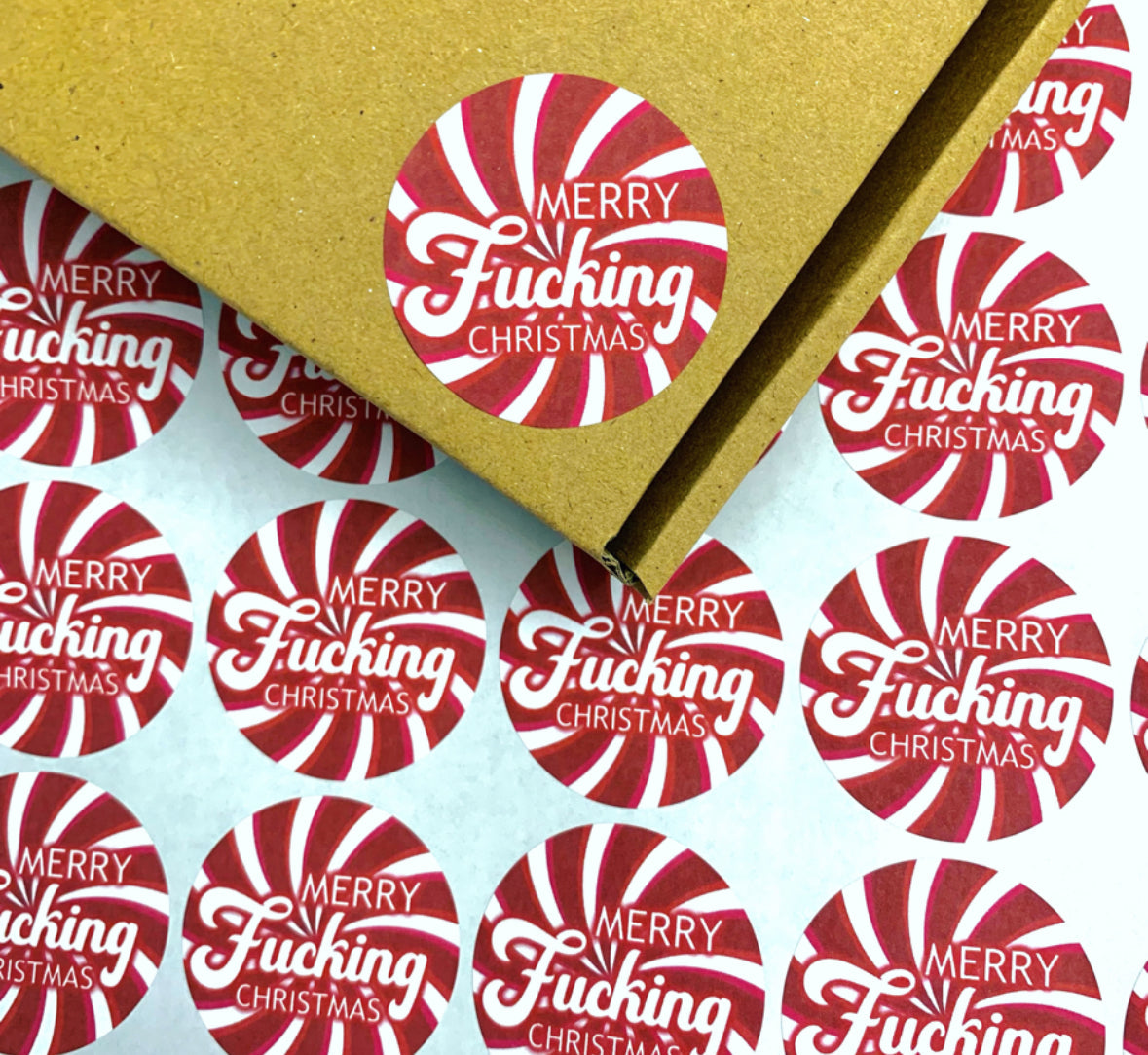 Merry F*ing Christmas stickers