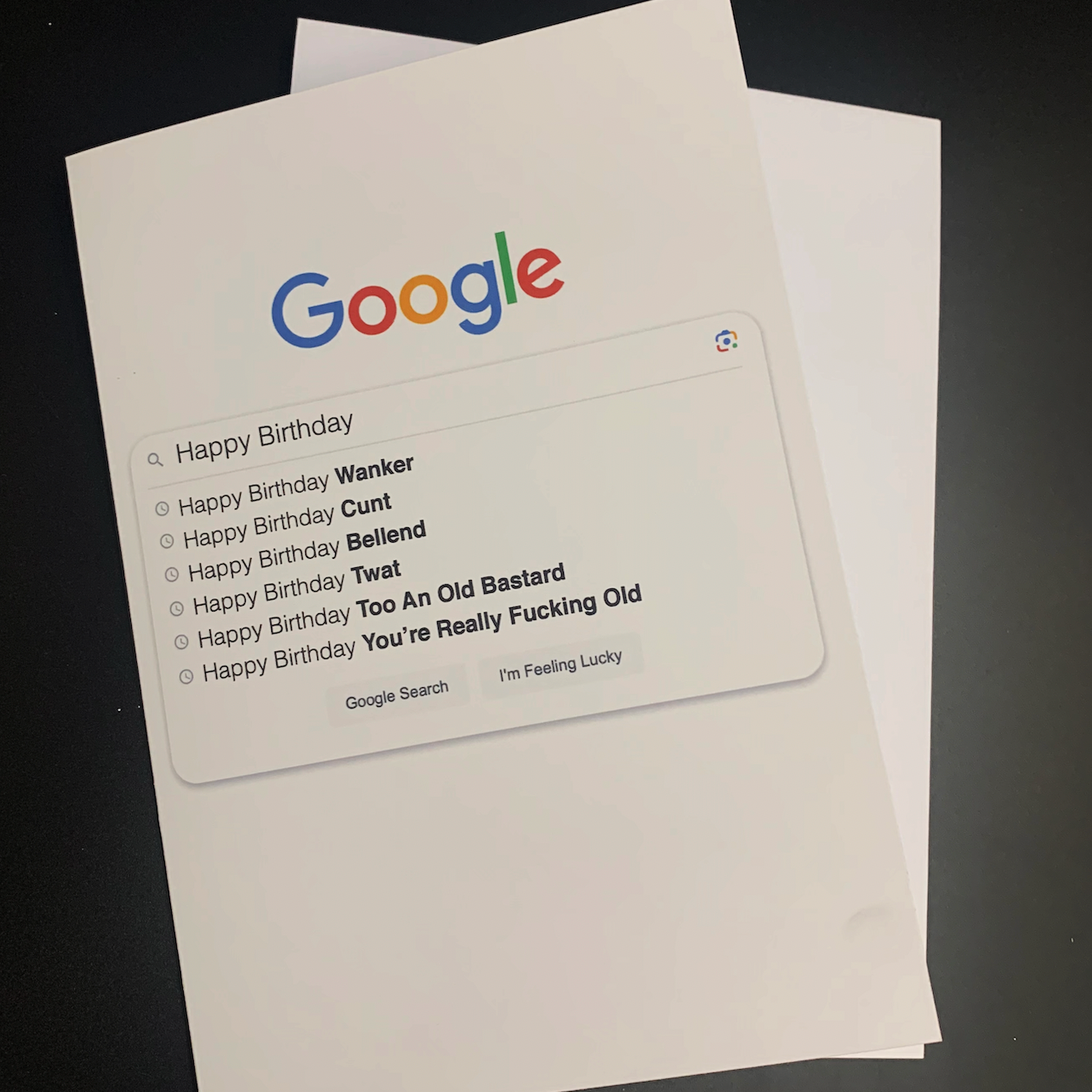 Happy BIrthday Google Card