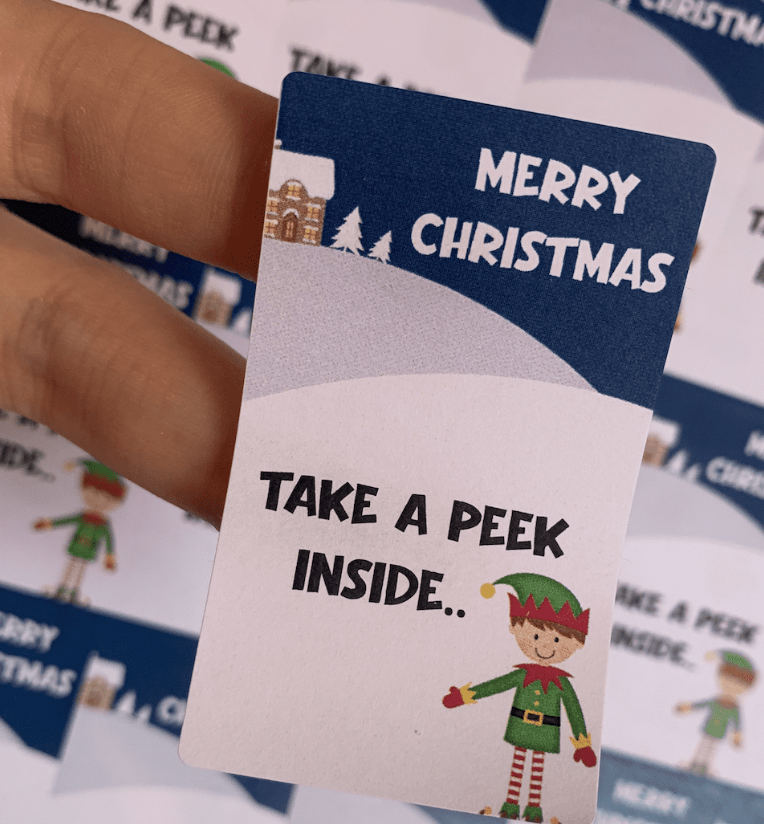 Christmas Elf Box Seals