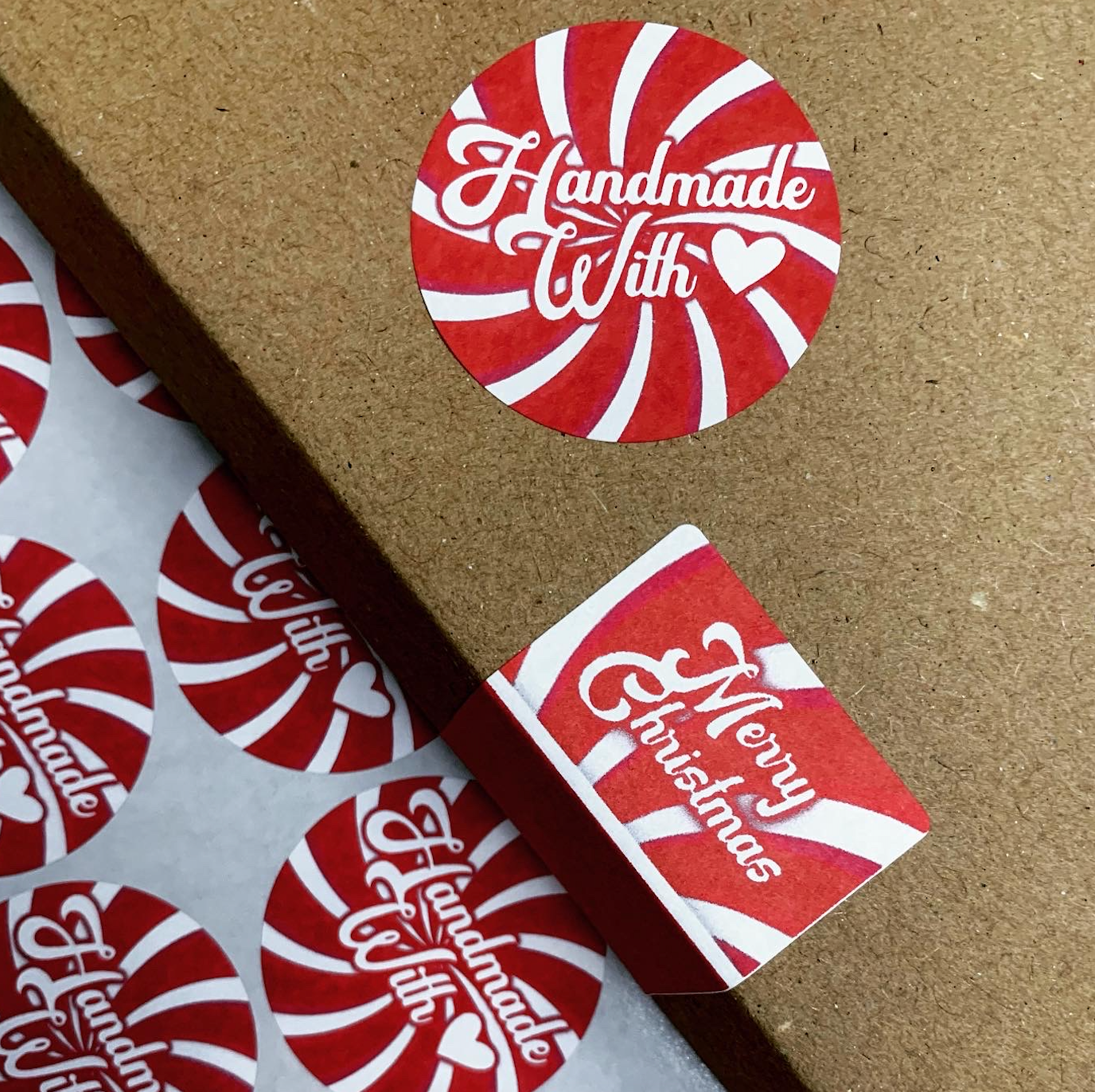 Handmade with love christmas theme