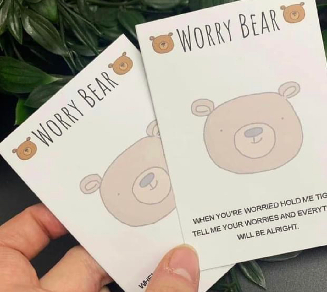 Worry Bear Backing Cards