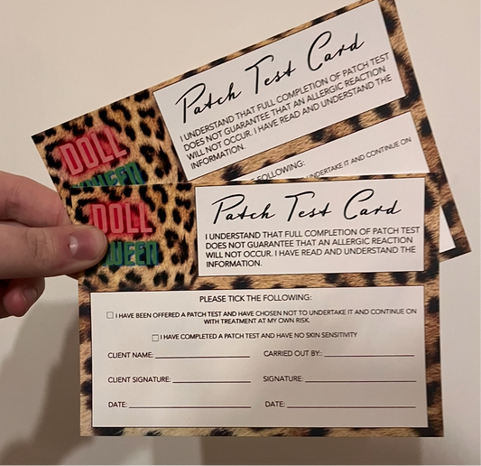 Patch Test Cards