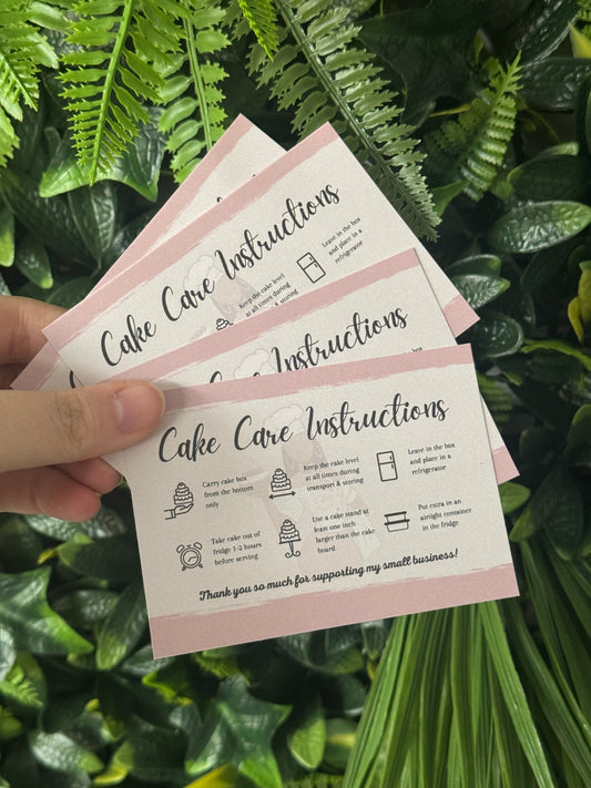 Cake Care Guide