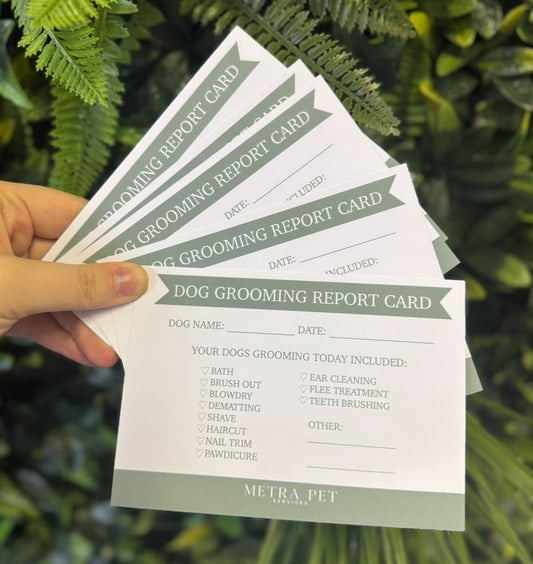 Dog Grooming Report Card