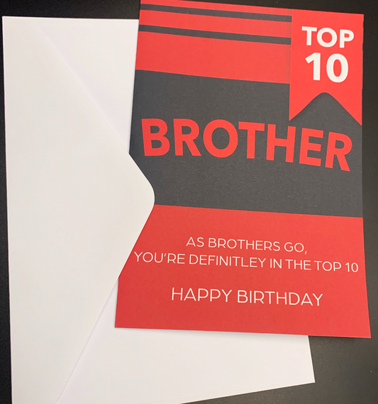 Top 10 Brother Greeting Card