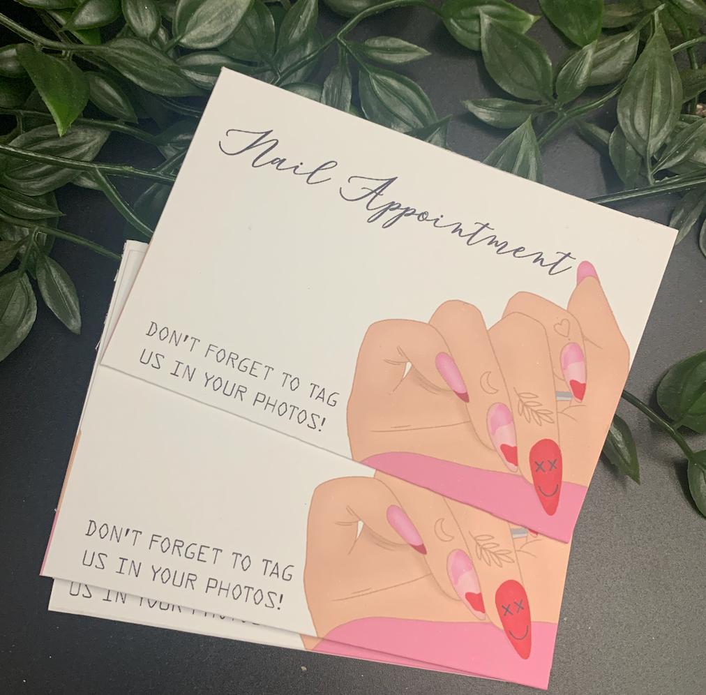 Nail Appointment Cards