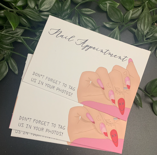 Nail Appointment Cards