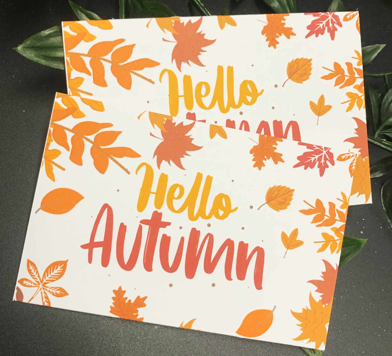 Hello Autumn Cards