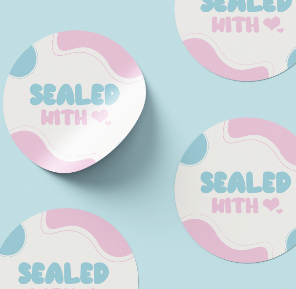 Sealed with love stickers