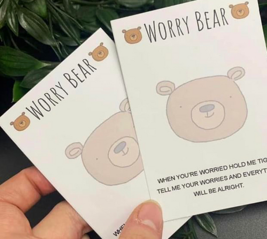 Worry Bear Backing Cards